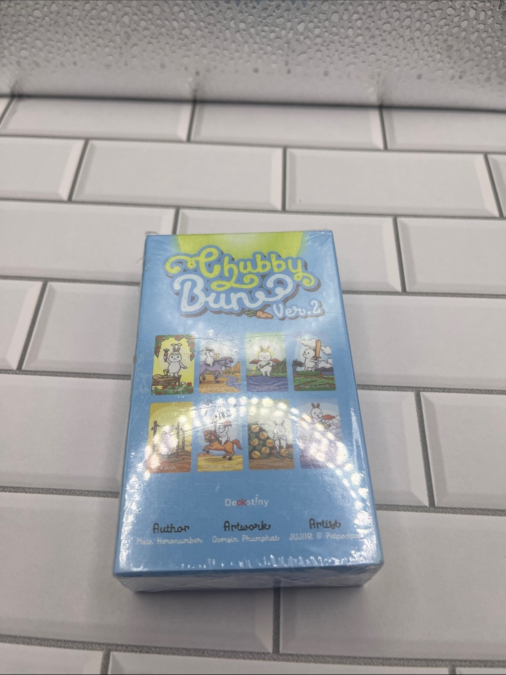 Chubby Bunny Ver.2 Card Pack - White Bunny Tarot Cards - Picture 2 of 6